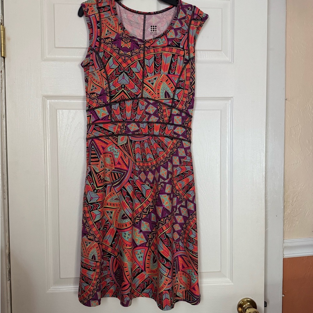Title nine colorful print sleeveless  Dress - size S